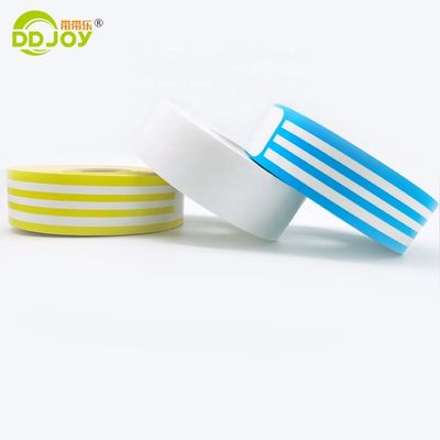257 * 25mm Adultos personalizadas Directas de papel térmico de identificación de pulseras para patio de recreo en interiores