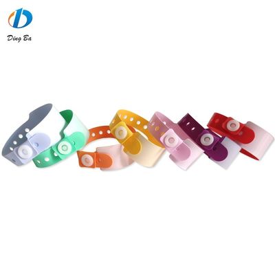 Pulsera de vinilo de PVC de colores para niños en el parque de diversiones 250 * 25mm y 170 * 18mm