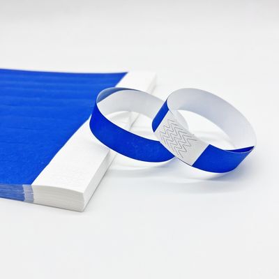 Pulseras de pulsera Tyvek desechables personalizadas con etiqueta de etiqueta RFID impresa Eventos