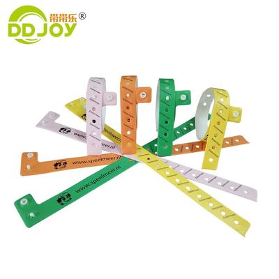 250*25mm Pulseras de identificación de PVC desechables con y diseño personalizable