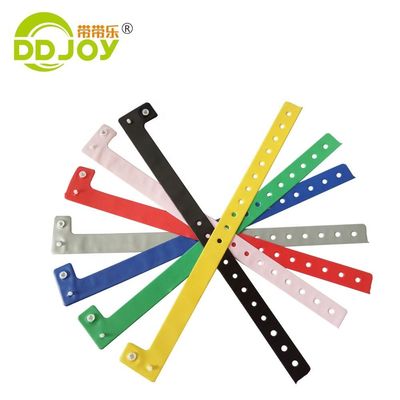 250*25mm Pulseras de identificación de PVC desechables con y diseño personalizable