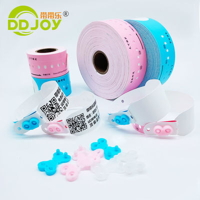 Impresora GODEX Brazalete de una sola vez a prueba de agua rosa para la identificación del paciente del hospital