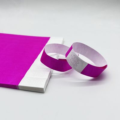 Pulsera Tyvek de papel impreso para eventos y fiestas Logotipo OEM resistente a las lágrimas Aceptable