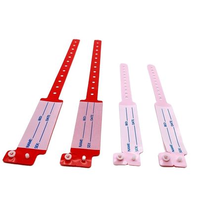 Pulsera infantil de identificación de pacientes médicos de PVC/vinilo para hombres de DDJOY a granel