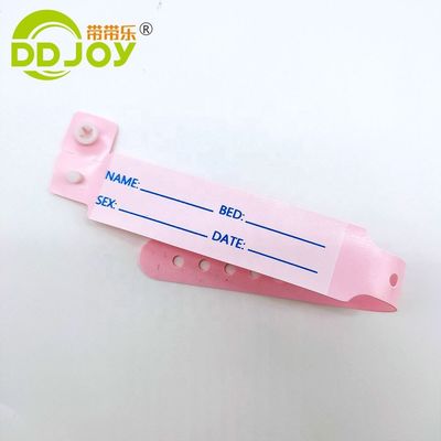 Pulsera infantil de identificación de pacientes médicos de PVC/vinilo para hombres de DDJOY a granel
