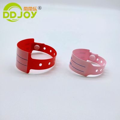 Pulsera infantil de identificación de pacientes médicos de PVC/vinilo para hombres de DDJOY a granel