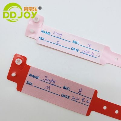 Pulsera infantil de identificación de pacientes médicos de PVC/vinilo para hombres de DDJOY a granel