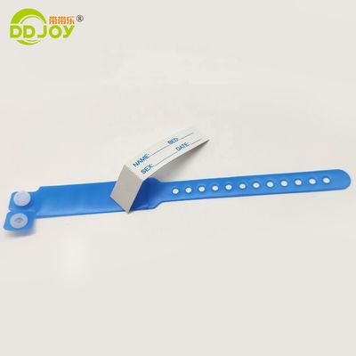 Banda de identificación de hospital de estilo de moda con logotipo personalizado de tarjeta de inserción y práctica