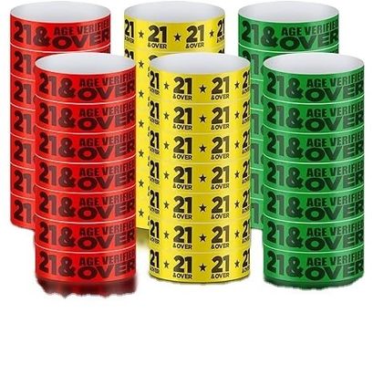Logotipo personalizado pulsera impresa Papel impermeable Tyvek pulseras para suministros de fiesta de eventos