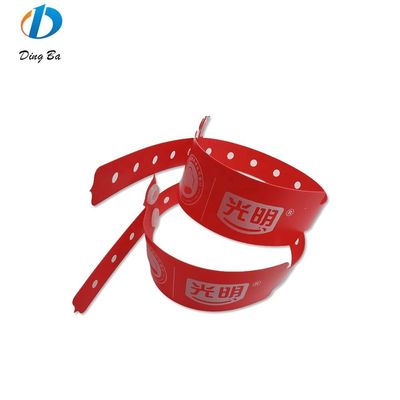 Tipo de joyería Pulseras de plástico desechable ecológico para conciertos Pulseras de PVC/vinilo