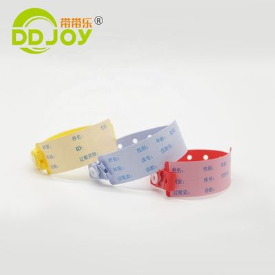 Pulsera desechable de PVC personalizada para paciente súper suave de 170*18mm Información infantil