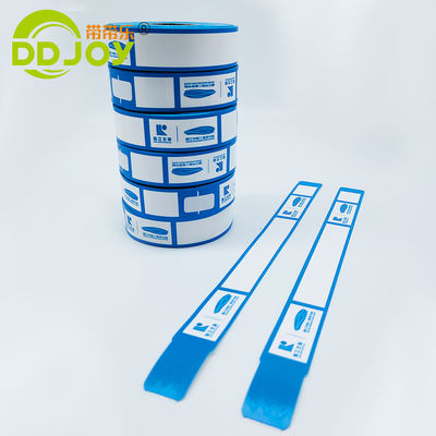 Papel térmico sintético de color personalizado Muñeca de identificación de pulsera Rollo para eventos Suministros para fiestas