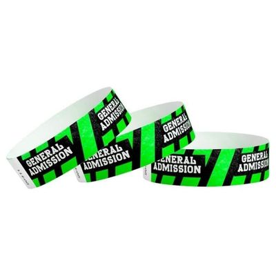 Pulseras de Tyvek impermeables para eventos Pulseras de papel cómodas y resistentes a las lágrimas