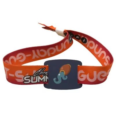 Pulseras RFID de impresión de un solo lado y de dos lados para la marca de eventos personalizados