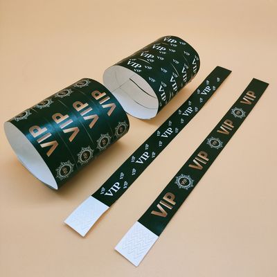Brazaletes de papel desechables personalizados de una sola vez