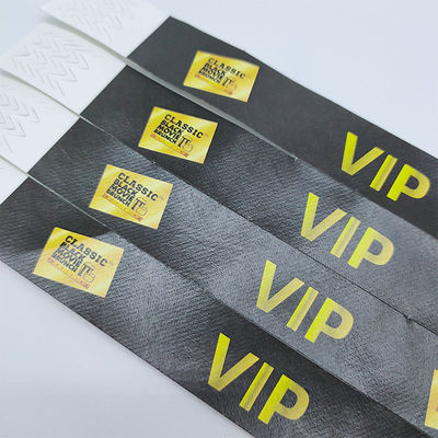 Banda de muñeca de Tyvek a medida, impermeable, lista para el Festival VIP. Todos los usuarios finales.