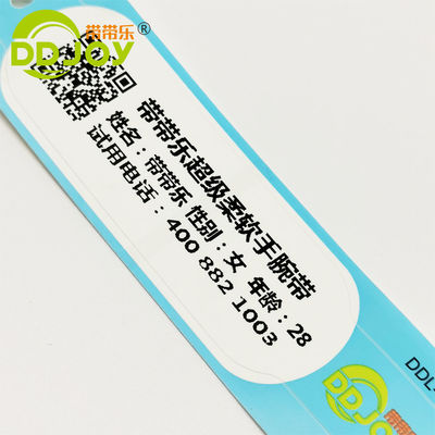 Pulsera de impresión térmica súper blanda para adultos Envío a través de DHL FedEx UPS EMS TNT