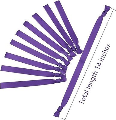 Fiestas y eventos de ocasión Pulseras de tejido/poliéster de tela de satén personalizadas para una sola vez
