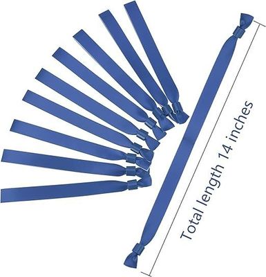 Fiestas y eventos de ocasión Pulseras de tejido/poliéster de tela de satén personalizadas para una sola vez