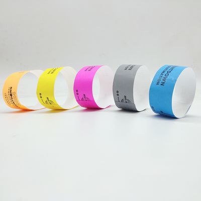 Pulseras de papel personalizadas para promociones 250*25mm/250*19mm Impresión en un solo color