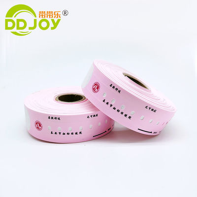 205 * 25mm de niño personalizado de código de barras de la pulsera para la identificación del paciente del hospital