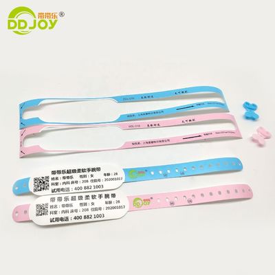 Pulsera de papel térmico para hospitales y envío de grupos a través de DHL FedEx UPS EMS o TNT
