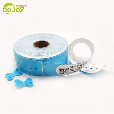 Pulsera de papel térmico para hospitales y envío de grupos a través de DHL FedEx UPS EMS o TNT