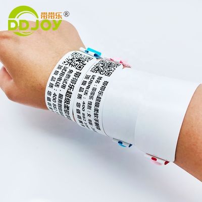 Impresora de información personalizada pulsera de impresión térmica anti-rasguños para la admisión al club