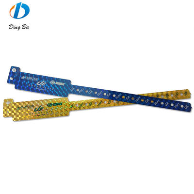 Brazalete de PVC con logotipo personalizado de moda y antialérgico para la identificación del evento
