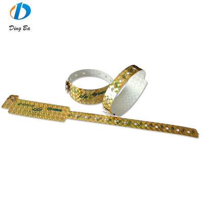 Brazalete de PVC con logotipo personalizado de moda y antialérgico para la identificación del evento