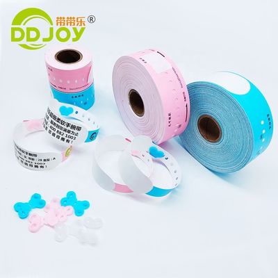 Logotipo personalizado DDJOY Impermeable Disponible Brazalete de identificación térmica para eventos Club de fiestas