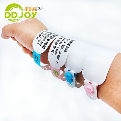 Logotipo personalizado DDJOY Impermeable Disponible Brazalete de identificación térmica para eventos Club de fiestas