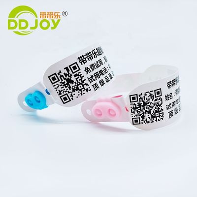 Logotipo personalizado DDJOY Impermeable Disponible Brazalete de identificación térmica para eventos Club de fiestas