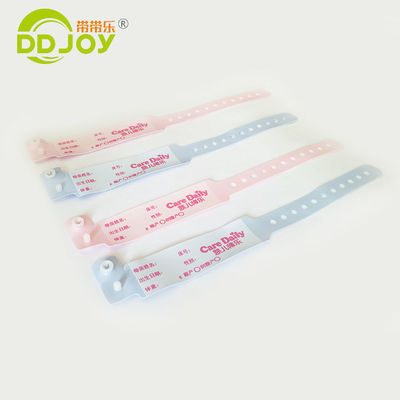 Pulsera médica suave de una sola vez personalizada para niños Color rosa 250 * 25mm Tamaño para adultos OEM