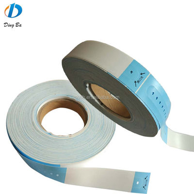 Impresión en color de papel térmico sintético de pulsera para la identificación del paciente 257 * 32mm