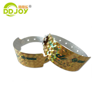 Pulsera holográfica azul personalizada para festivales y conciertos 250*25mm/250*16mm Tamaño