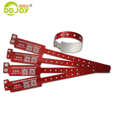 Pulsera holográfica azul personalizada para festivales y conciertos 250*25mm/250*16mm Tamaño