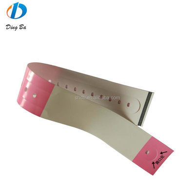 Suministros para eventos personalizados Pulsera de papel térmico desechable para hospitales