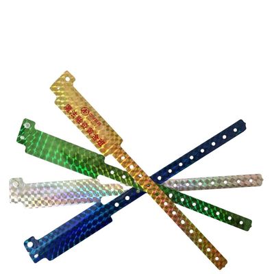2023 Brazalete de identificación holográfica Exposición y concierto Entrada Muñequillas Brillantes