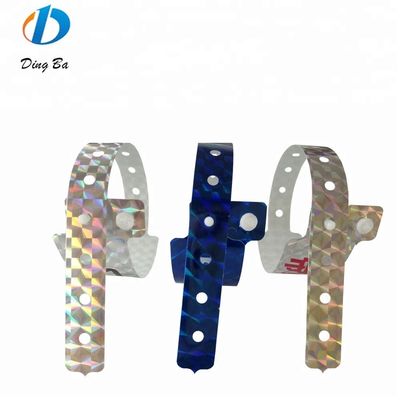 2023 Brazalete de identificación holográfica Exposición y concierto Entrada Muñequillas Brillantes