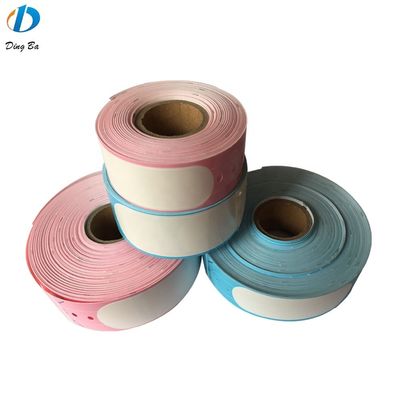 OEM personalizado de color rosa impermeable de impresión térmica de la pulsera para la identificación del paciente