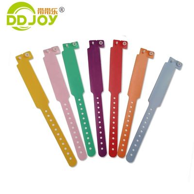 Conveniente pulsera médica desechable de identificación de PVC para la ocasión del aniversario