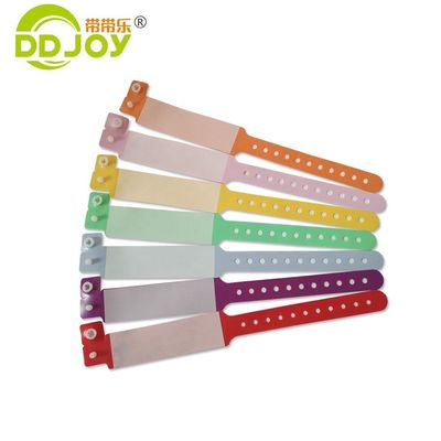 Conveniente pulsera médica desechable de identificación de PVC para la ocasión del aniversario