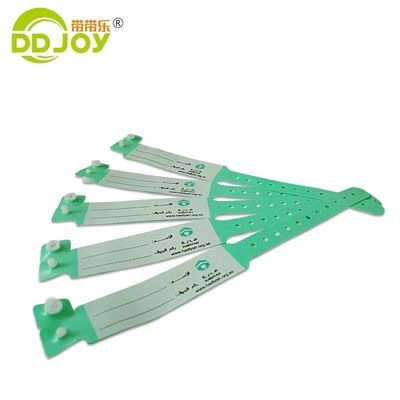 Conveniente pulsera médica desechable de identificación de PVC para la ocasión del aniversario