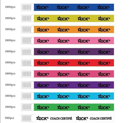 Brazalete de papel Tyvek para decoración navideña en varios colores y diseños a granel