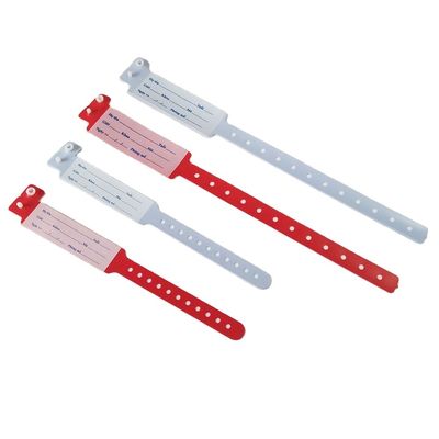Diseño de dibujos animados de pulsera de plástico desechable para pacientes hospitalizados
