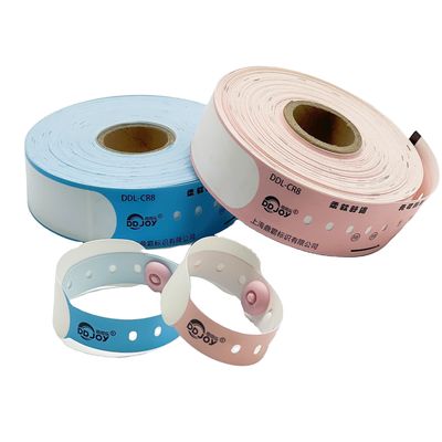 Pulsera desechable personalizada para el patio de juegos de los niños lotería a prueba de agua y duradera
