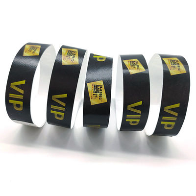 Pulseras de papel Tyvek de una sola vez para eventos Festivales Conciertos y actividades musicales