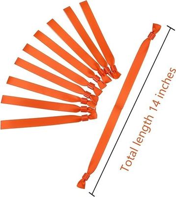 Logotipo personalizado Impresión de texto Pulseras de tejido de satén para evento fiesta una vez
