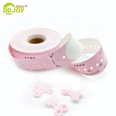 DD Joy Rollo desechable de tamaño adulto Impresora térmica de identificación de hospital con pulsera azul